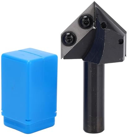 90 120 Grad V-Nut-Fräser, 1/2 Zoll Schaft, Hartmetalleinsatz, Holz-CNC-Fräser für Holzbearbeitung, Gravur, Schnitzen