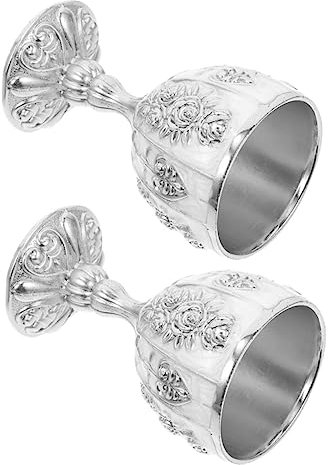 TOPBATHY 10pcs European Style Wine Goblets Delicate Embossed Cups Drinking Glasses Skull Glasses Home Decor