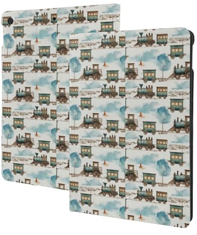 Compatible with ipad 9th/8th/7th Generation Case - Compatible with ipad 10.2 Case, Folio Stand, Auto Wake/Sleep, Transport Train Tablet Case Cover Compatible with ipad Cover Case