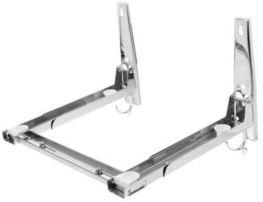 Garneck 100lbs Supporto Muro Per Microonde Acciaio Inossidabile Ripiano Pieghevole Regolabile Per Forno Design Elegante e Salvaspazio Per Cucine Compatte