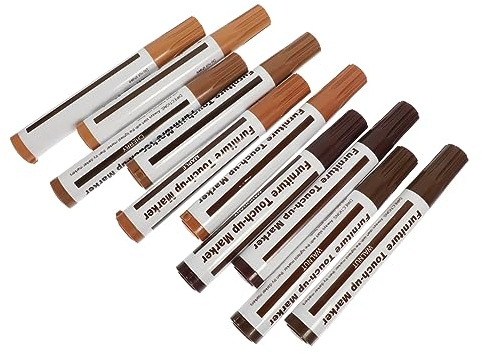 FOMIYES 10pezzi Pennarelli Per Riparazione Graffi Su Mobili Penne Per Ritocco Colore Diverse Tonalità Soluzione Pratica Per Rimuovere Imperfezioni Su Legno e Superfici Finitura