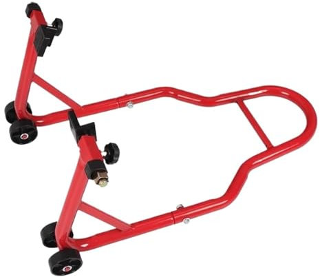 Motorradständer Universal-Montageständer hinten Motorrad Fahrrad U-Form L-Form Halterung Hakenhalter Kettenschmiermittel Rot Reifenreparaturwerkzeug Motorrad-Parkständer
