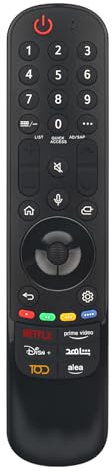 AULCMEET AKB76043107 MR23GA Sprachersatz-Fernbedienung Kompatibel mit LG 4K OLED Smart TV B3 C3 G3 AKB76036201 AKB76039901 OLED Z2/1, G2/G1, C2/C1, B2/1, A2/1