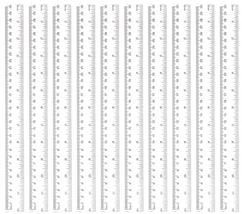 10 Stück Lineal 30 Cm, Transparente Lineale für Schule und Büro, Präzise Messung mit Klaren Markierungen, Robuste Kunststoff Lineale Set für Schüler und Lehrer