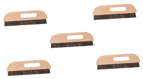 HOMSFOU 5 Pièces Brosse à Tapisser avec Poils Longs pour Application Peint Outil de Marouflage Durable pour Peinture Nettoyage
