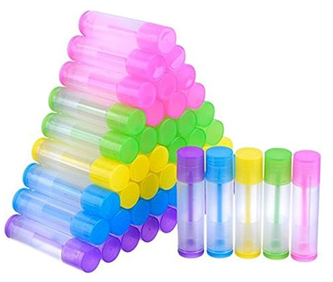 Ipetboom 100 Leere Lipgloss Tuben aus Pp für Selbstgemachten Lippenbalsam 5g Selbstgemacht Lippenstiftbehälter Geeignet für Bastelarbeiten und Natürliche Lippenpflege