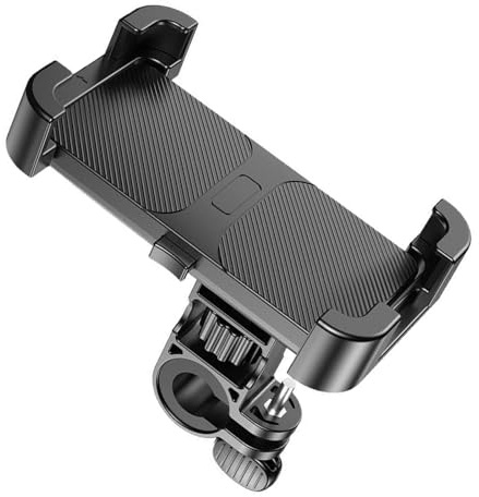 PURPLELILY Support de téléphone antidérapant pour guidon de vélo - Pour motos tout-terrain, scooters et appareils de 11,4 à 18,3 cm - En silicone