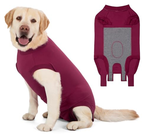 Cyponpy Hundebody Nach Op Body Hund Nach Kastration Hündin Rüde Leckschutz Hundebody Operationsbody Hund Op Anzug Anti Leck Medizinischer Body Wundschutzanzüge für Hunde Einteiler Medical Pets Shirt