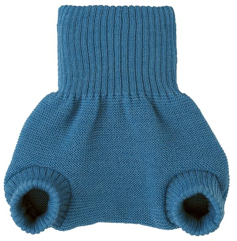 Disana Pantalones de lana, 100% lana merino orgánica GOTS, IVN Best | recién nacidos recién nacidos, niños pequeños, unisex | equipamiento inicial para bebés | Fabricado en Alemania, azul grisáceo, 98