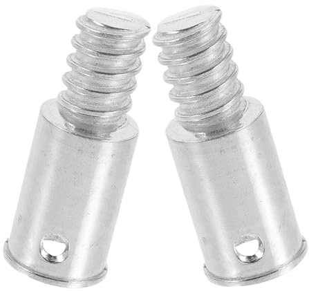 Mikikit Verlängerungsstange mit Gewinde Aluminiumlegierung 25mm Außengewinde 2 Stück Adapter für Haushalt und Büro Besenstiel Zubehör