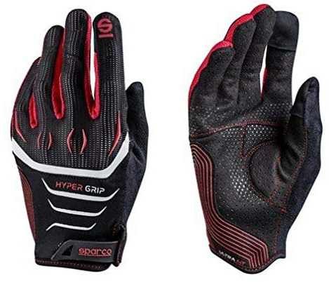 Sparco 002094NRRS12 Guantes, Negro/Rojo, S