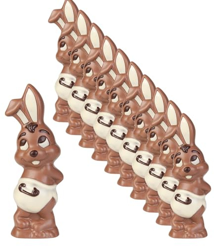 10x 90gr. Schokohase sitzend/Osterhase/Schokolade/Oster-Schokolade/verschiedene Figuren zur Auswahl/Ostern