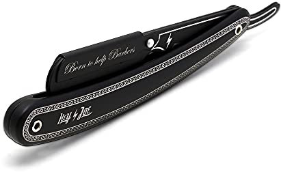 HEY JOE ! - Premium Classic Razor Carbon Edition | Navaja De Afeitar Clásica De Acéro Inoxidable Para Uso Personal Y Profesional, Black