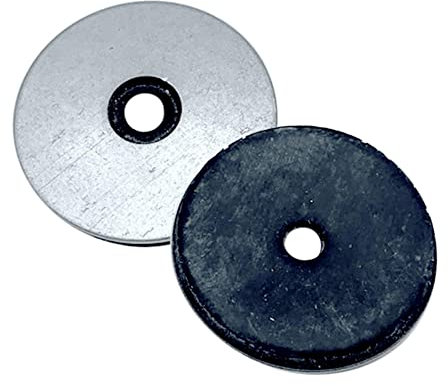 DOJA Barcelona | Arandelas de Sellado | P25 | Acero Galvanizado | Pack 100 | Arandelas para Tornillos, Arandela Neopreno | Amplio Uso: Aparatos Eléctricos, Maquinaria Industrial, Construcción