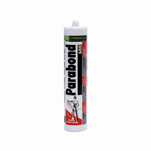 DL CHEMICALS BOSV0254 Mastic MS polymère Parabond 600 Cartouche de 290 ML-Gris béton-Lot de 25-40001000