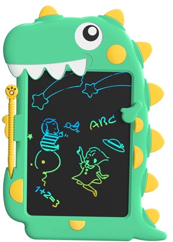 JOEAIS LCD Schreibtafel Kinder 8,5 Zoll, Zeichentablett Im Cartoon Drache Design, PäDagogisches Und Reise Spielzeug Zeichentafeln füR Jungen Und MäDchen, GroßArtige Weihnachts Und Geburtstagsgeschenke