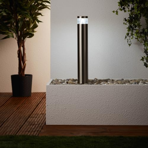 Lightbox LED Außen Sockellampe - 50 cm Höhe - Outdoor Stehleuchte als | LED Außen Sockellampe, 50 cm Höhe, Ø 8 cm, 4 W, 460 lm, 6500 K, IP44