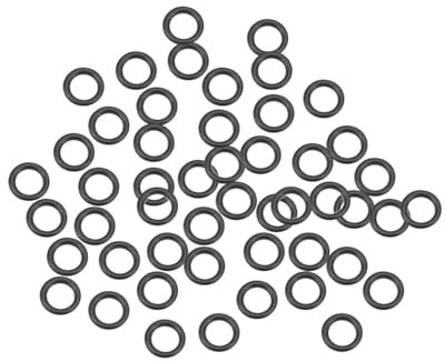 TOP-VIGOR 50Pcs Nitril-Gummi O-Ringe, 7mm OD 5mm ID 1mm Breite – Metrische Dichtung Für Armaturen Sanitär Automobilreparatur – Schwarz