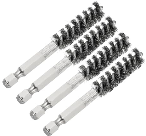 PATIKIL Golf Clubs Head Hosel Brush, Golf Shaft Ferrules Cleaning Tool Hex Shank Handle Electric Drill Wire Brush for Wood Iron