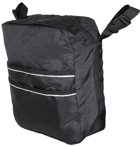 Aufbewahrungstasche Für Rollstuhl, Rollstuhltasche Hinten Wasserdicht Oxford Rollstuhl Tasche Groß Schwarz Rollstuhl Rucksack Aufbewahrungstasche, Tragbare Reisetasche Für Rollstühle