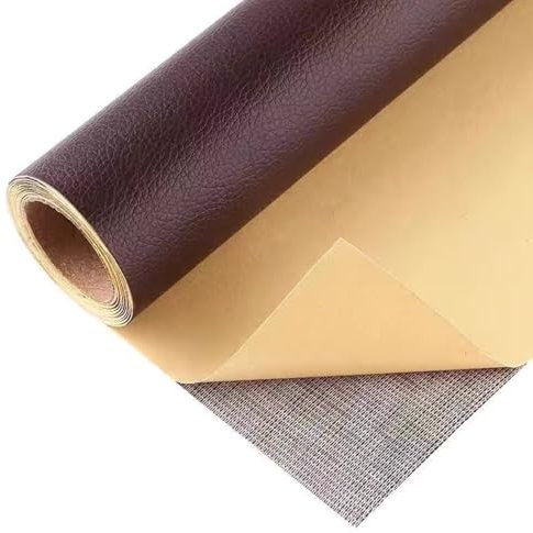 Kunstleder Selbstklebend Lederstoff Mit Litschi-Struktur Zur Reparatur. Selbstklebendes Reparaturset Für Ledersofas. Wasserdichtes PU-Vinyl-Reparaturset. Neupolstern Von Lederflicken Für Möbel, Sofas,