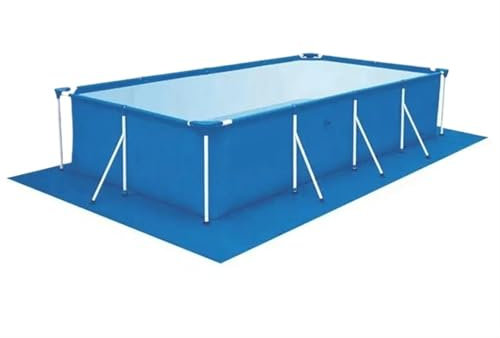 RLVYTA Poolabdeckung Pool-Bodenplane, Bodenmatten für Pools, rechteckig, Polyester, Bodenplane, Bodenschutz Pool zubehör(295x206CM)