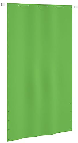LLEZKBR Balkonsichtschutz hellgrün 140x240cm Oxford Stoff