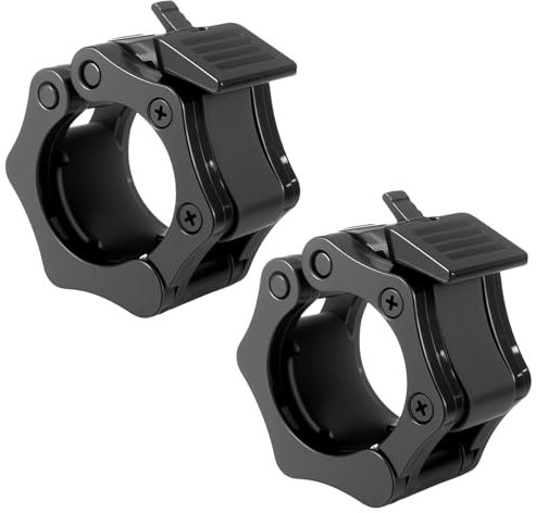 HweeWanX 2 cierres de mancuernas de cierre rápido, cierres de mancuernas de 50 mm, barra corta de cierre rápido, pinzas para mancuernas, bloqueo rápido para entrenamiento, levantamiento de pesas