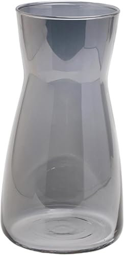 NIEEKRUN Blumenvase Glas, Blumenvase Vasen, 20CM Hoch Transparente Glas Vase, Kleine Vasen, Tischdeko Dekorative, Flower Vase für Party Wohnzimmer Esszimmer für Pampasgras, Tulpen