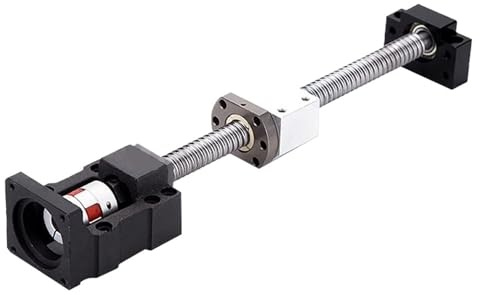 Vite a ricircolo di sfere CNC a movimento lineare Kit vite a ricircolo di sfere C7 SFU2010 L550-1000mm con dado singolo + DSG20H + accoppiamento + BF15 + HM15-57 Supporto motore for parte stampante 3d