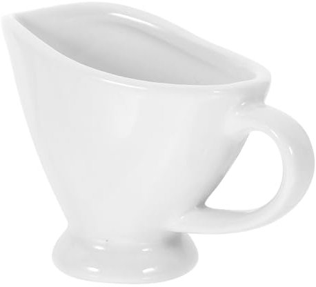 Mikinona Piattino Per Sugo Brocche Vestirsi Piccola Caraffa Per Sugo Versare Porcellana Brocca Per Latte Brocca Di Latte Con Brocca Termica Con Ciotola Cibo Bianca Ceramica