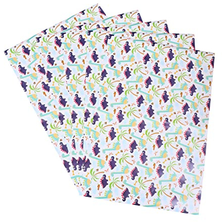 5 Stück Teiliges Diy Geschenkpapierset mit Cartoon Hochwertiges Geschenkpapier für Partys und Anlässe für Verpackungen