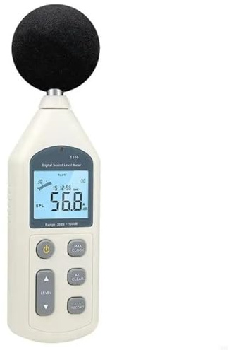 Fonometro, Misuratore di decibel da 30 a 130 dB, tester SPL con schermo retroilluminato, misuratore di rumore portatile