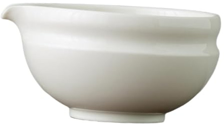 FytStycale Cuenco para Matcha Hecho de, Chawan, Japonés, con Vertedor, Cuenco para Mezclar Matcha Hecho de para Principiantes, Luna Blanca, Individual