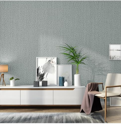 Kitquiver Gris Acero Papel Pintado No Tejido Textura De Lino De Estilo Japonéspapel Tapiz De Tela No Tejida Para Sala De Estar，Dormitorio，Cocina，Fondo，Pared，Rollo De Papel Tapiz De Hotel 0.53x10m