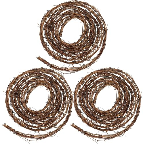 Lawnrden Ghirlanda di Viti da Vite 3 Pezzi da 15 Piedi Fasi Fasi FAGNI Garland CHITTUABILE Vine CONSIONABILE per Il CROBTI Fornitura di FORNIZI