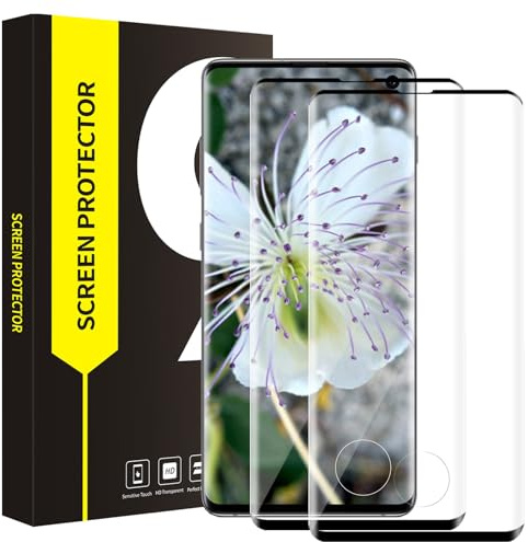 Cable Leader 2 Stück Schutzfolie für Panzerglas für Samsung Galaxy S10, 3D Runde Kanten, Sensitive Touch, 9H Härte Schutzglas, Keine Blasen, 0,33mm HD Transparenz Samsung S10 Displayschutzfolie