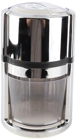 SustVita Trituradora de hielo de manivela con cuchillas de acero inoxidable para bebidas frías en el mostrador de la cocina, una afeitadora de hielo portátil para hielo grueso o