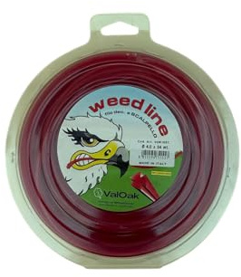 Valoak Weed Filo Decespugliatore – Filo Professionale Sezione Scalpello | Alta Resistenza e Minore Rottura | Made in Italy (4mm x 34mt)