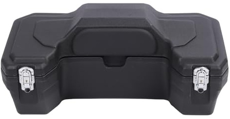 AOWINHIT ATV-Heck-Aufbewahrungsbox, Langlebig, Regenfest, 55 L Fassungsvermögen, mit Rückenlehne für Camping, Wandern. Material: Polymer