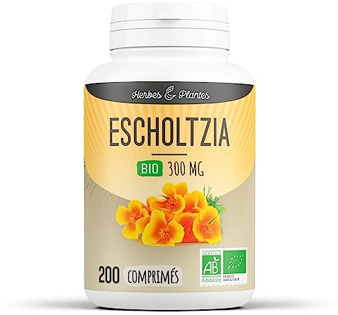 Herbes Et Plantes Escholtzia Bio 200 Comprimés 300 mg