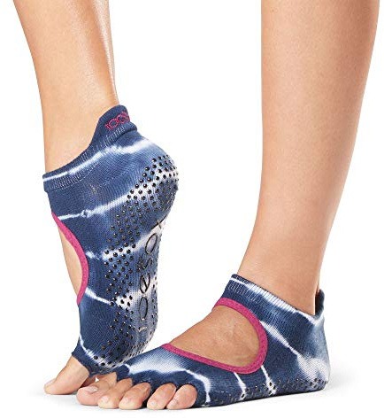 Toe Sox Unisexe – Demi Toe Bellarina Chaussettes antidérapantes pour yoga et pilates, cosmique, S