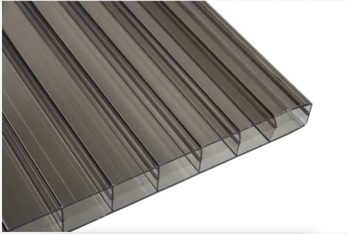 Falken Design Plexiglass Bronze Multiwall Sheet/Twin Wall/Roof Panel - 8mm inch Thick - 24 x 72 inch