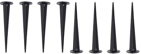 SagaSave 8PCS Flood Light Ground Stakes, Ground Light Spikes Stakes Metal Replacement Stakes for Solar Lights Outdoor LED Solar Light Stakes