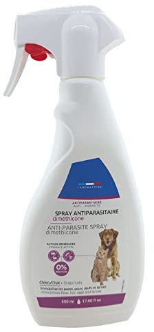 Francodex - Spray antiparasitaire diméthicone 500 ML, pour Chats et Chiens
