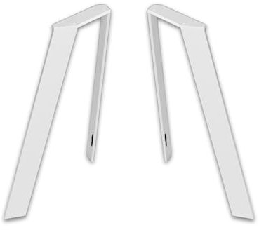 modernLOFTart Tischbeine Metall Tischkufen 2 Stück in V Form - Tischgestell Metall aus 1cm Dickem Flachstahl Gefertigt - Tischfüße für Esstisch, Schreibtischbeine, Konferenztisch Füße