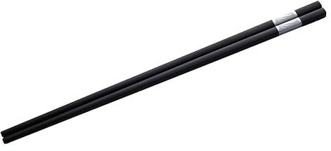 BESTonZON 10paia Bacchette Cinesi Acciaio Inossidabile Con Design Tre Foglie Di Ecologiche e Lavabili Per Cucina e Ristoranti Colori e Nero