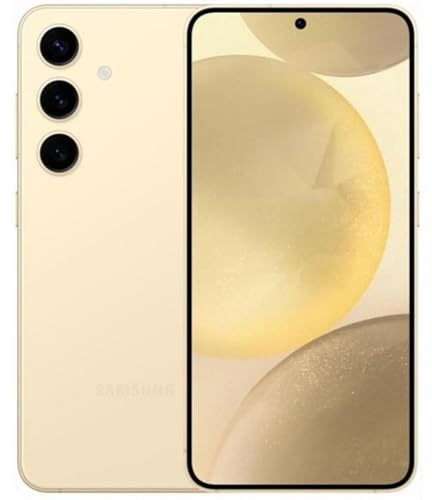 Samsung Galaxy S24 5G Smartphone Dual-SIM RAM 8 GB / Interner Speicher 128 OLED-Display 6.2 2340 x 1080 Pixel 120 Hz Triple-Kamera 50 MP 12 10 front camera amber yellow