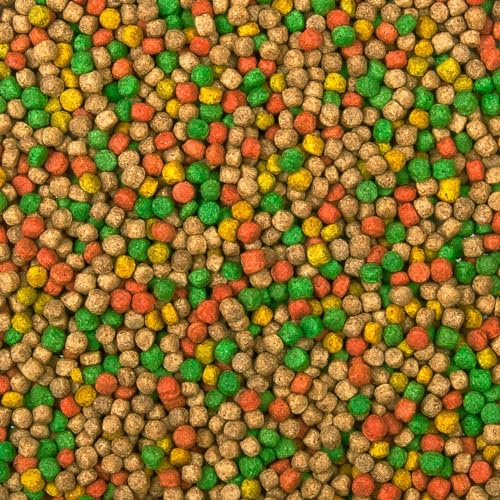 Multi-Mix Koifutter 3mm (15kg) - Der 4 Sorten Futtermix für Koi und Teichfische für ausgewogene Fisch-Ernährung mit Lachsöl, Spirulina, Astaxanthin und Wheatgerm