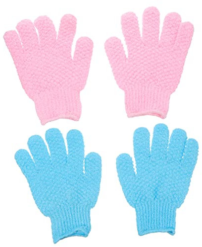 Mikinona 2paare Peeling-handschuhe Für Dusche Effektive Reinigung Von Toter Haut Für Körperpflege Und Tägliches Peeling Teiliges